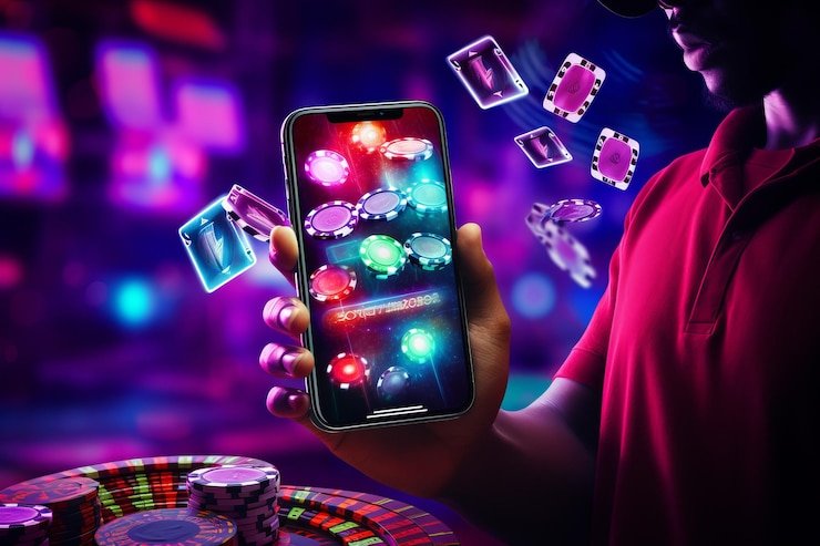 Pengguna mobile meninjau navigasi hiburan